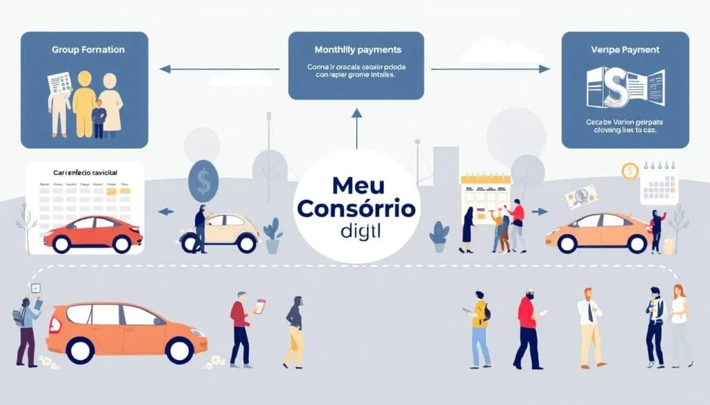 como funciona o consórcio de carros