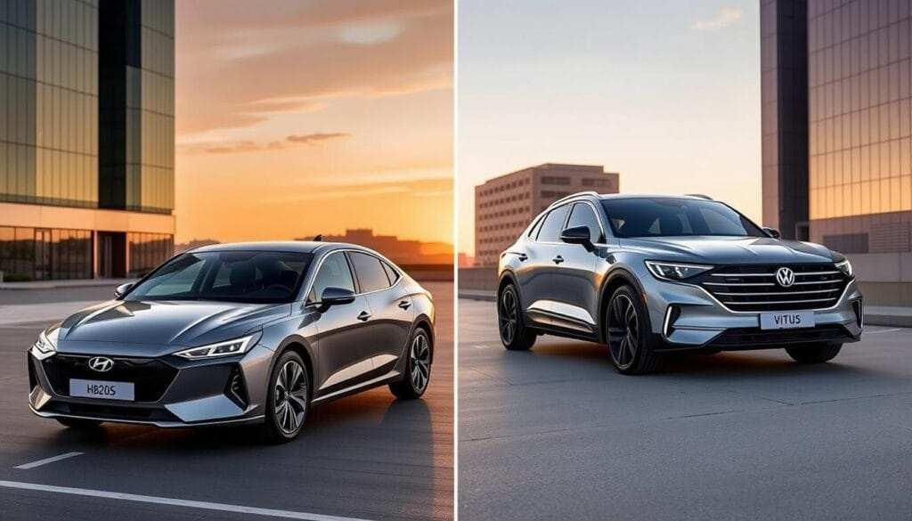 Hyundai HB20S 2025 vs Volkswagen Virtus Hyundai HB20S 2025 vs Volkswagen Virtus