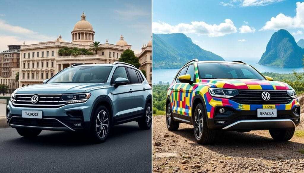 Volkswagen T-Cross Europa vs Brasil Volkswagen T-Cross Europa vs Brasil